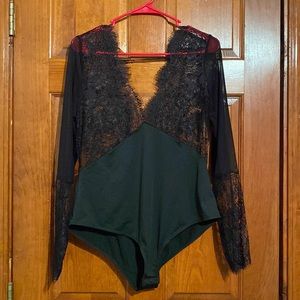 Black Lace Bodysuit